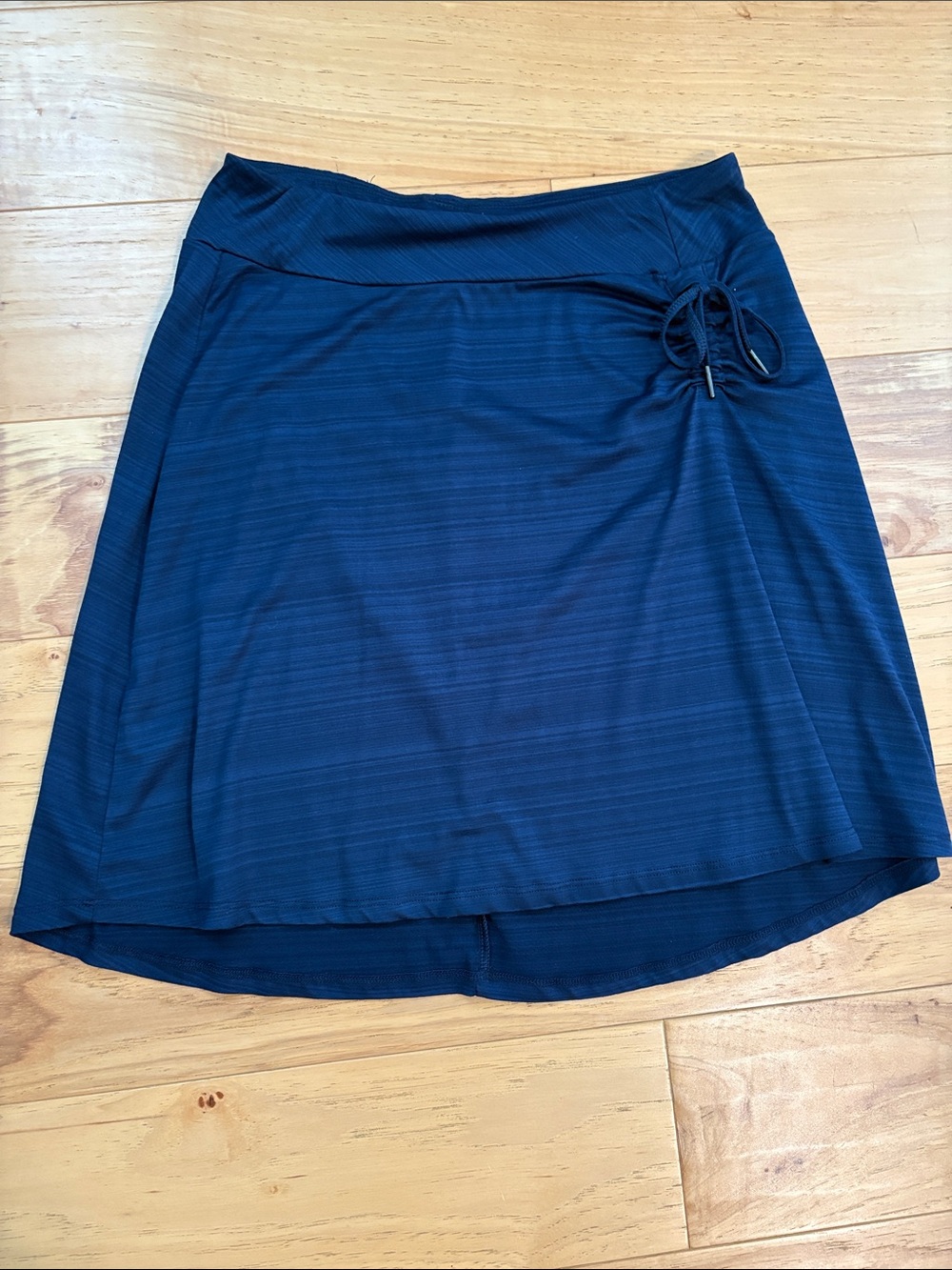 Kyodan Navy High-Low A-Line Skirt with Drawstring